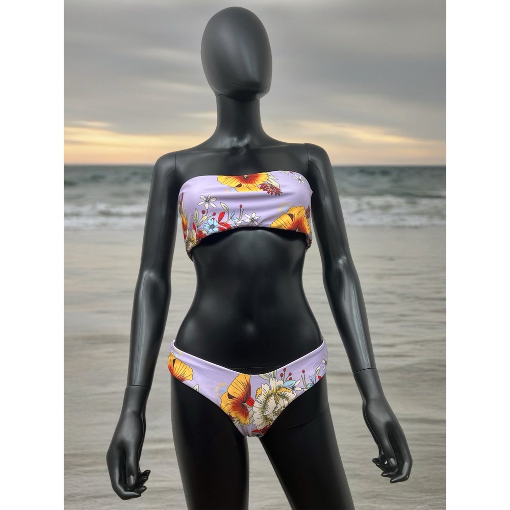 ZAFUL Floral Bikini Set - Mauve,‎ Size 6